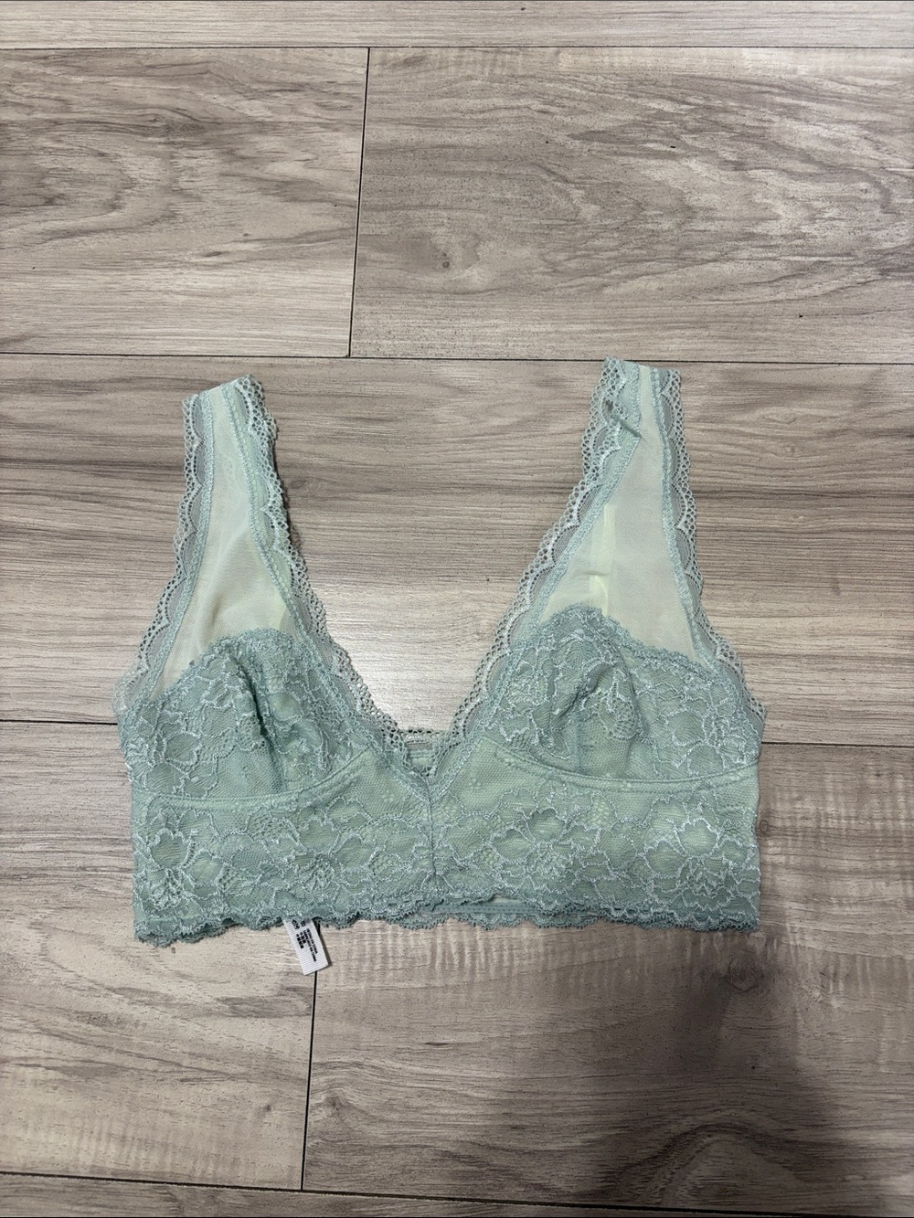 Free People Lace Bralette in Mint